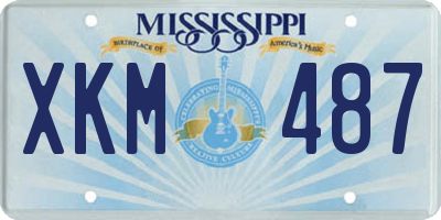 MS license plate XKM487