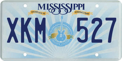 MS license plate XKM527