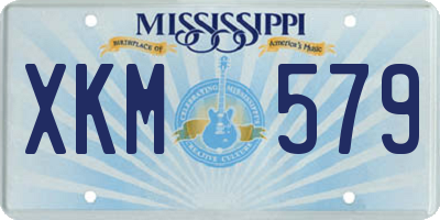 MS license plate XKM579