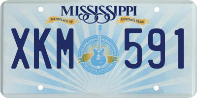 MS license plate XKM591
