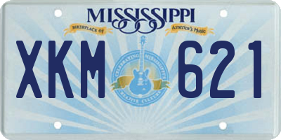 MS license plate XKM621