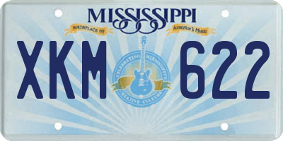 MS license plate XKM622