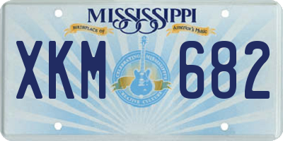 MS license plate XKM682