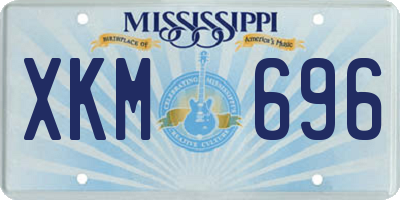 MS license plate XKM696