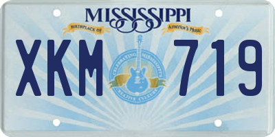 MS license plate XKM719