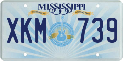 MS license plate XKM739