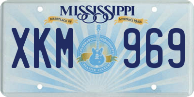 MS license plate XKM969