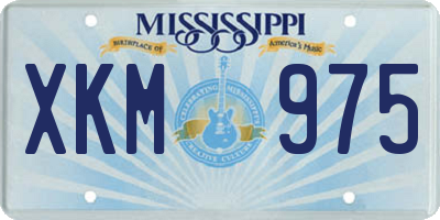 MS license plate XKM975