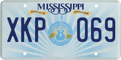 MS license plate XKP069