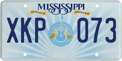 MS license plate XKP073
