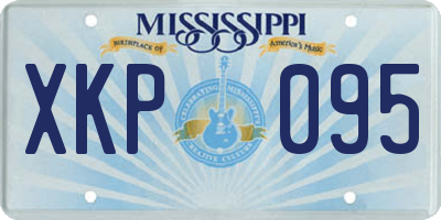MS license plate XKP095