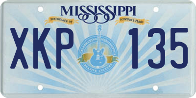 MS license plate XKP135