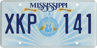 MS license plate XKP141