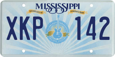 MS license plate XKP142
