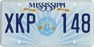 MS license plate XKP148