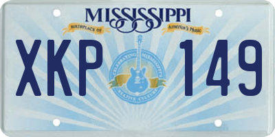 MS license plate XKP149