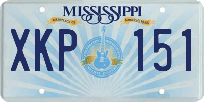 MS license plate XKP151