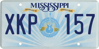 MS license plate XKP157