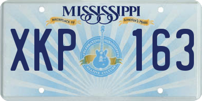 MS license plate XKP163