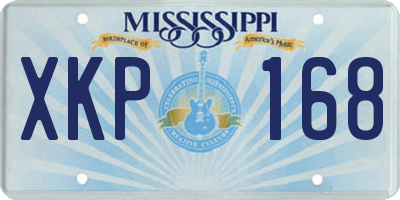 MS license plate XKP168