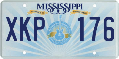 MS license plate XKP176
