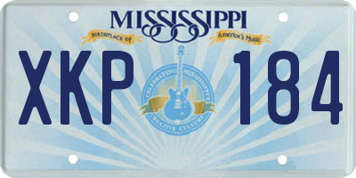 MS license plate XKP184