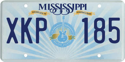 MS license plate XKP185