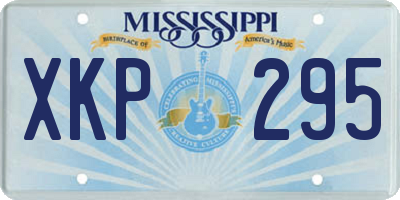 MS license plate XKP295