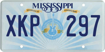 MS license plate XKP297