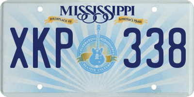 MS license plate XKP338