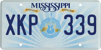 MS license plate XKP339