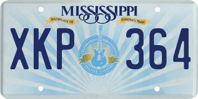 MS license plate XKP364