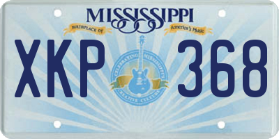 MS license plate XKP368