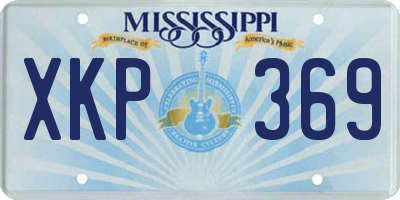 MS license plate XKP369