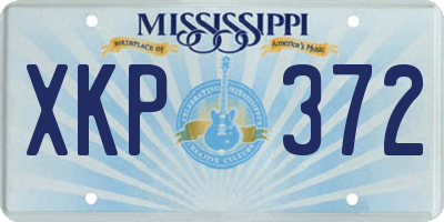 MS license plate XKP372