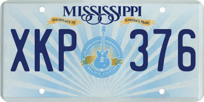 MS license plate XKP376