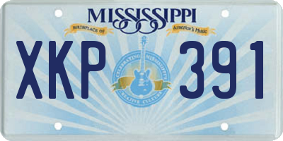 MS license plate XKP391