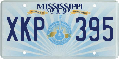 MS license plate XKP395