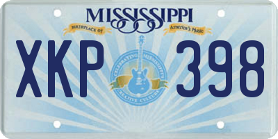 MS license plate XKP398