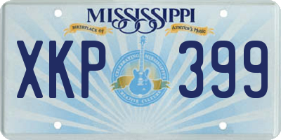 MS license plate XKP399