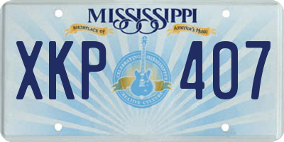 MS license plate XKP407