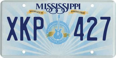 MS license plate XKP427