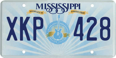 MS license plate XKP428
