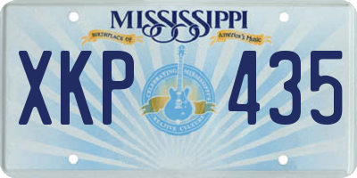 MS license plate XKP435