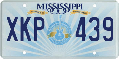 MS license plate XKP439