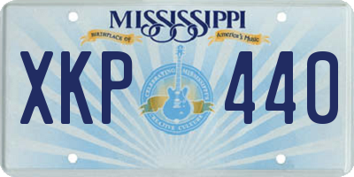 MS license plate XKP440