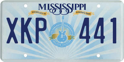 MS license plate XKP441