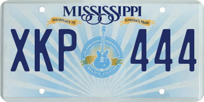 MS license plate XKP444