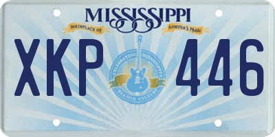 MS license plate XKP446