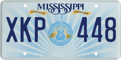 MS license plate XKP448